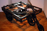 Early car design by Leonardo da Vinci