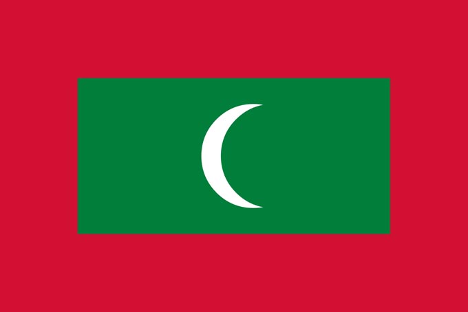 Flag of the Maldives