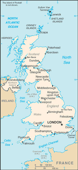 United Kingdom map